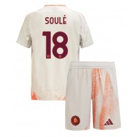 Camiseta AS Roma Matias Soule #18 Segunda Equipación Replica 2024-25 para niños mangas cortas (+ Pantalones cortos)